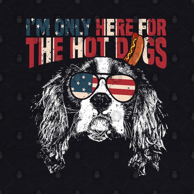 King Charles Spaniel Shirt Funny 4th of July Pup Tee by Madfido